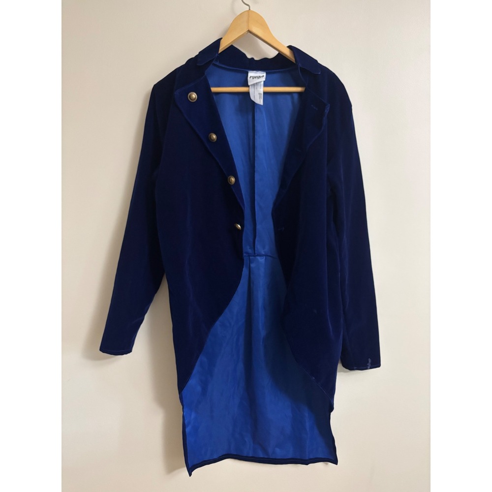 Mens Regency Gentleman Costume Blue Tailcoat Victorian Nobleman Coat Small